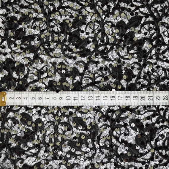 Guipure sequin by Mikaella чорний, фото 2 Guipure sequin by Mikaella чорний, фото 2