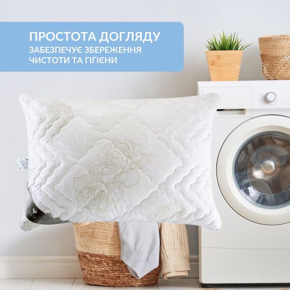 Подушка Air Dream Classic IDEIA 40х60 см два чохли з блискавкою, антиалергенна троянди, фото 9