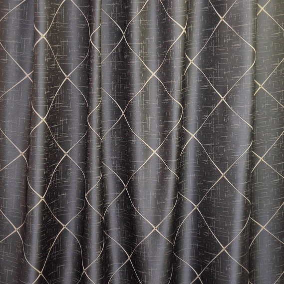 Тканина портьєрна жакардова Нео V-2502 графіт, фото 1