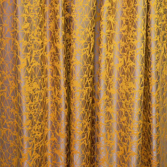 Ткань портьерная жаккардовая Квест V-1404 золото, фото 1
