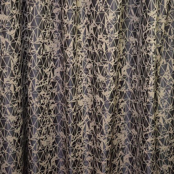 Тканина портьєрна жакардова Квест V-2502 графіт, фото 1