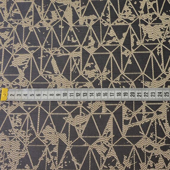 Тканина портьєрна жакардова Квест V-2502 графіт, фото 2