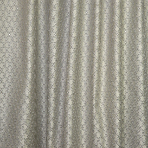 Тканина портьєрна жакардова Ромео V-03 срібло, фото 1 Тканина портьєрна жакардова Ромео V-03 срібло, фото 1