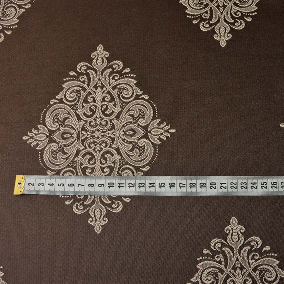 Тканина портьєрна жакардова Уляна V-306 шоколад, фото 2