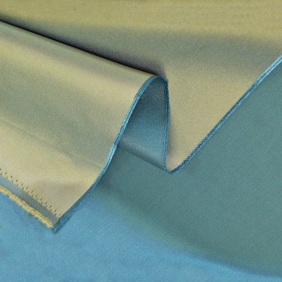 Тканина портьєрна однотонна Піжон V-802 олива бірюза, фото 2