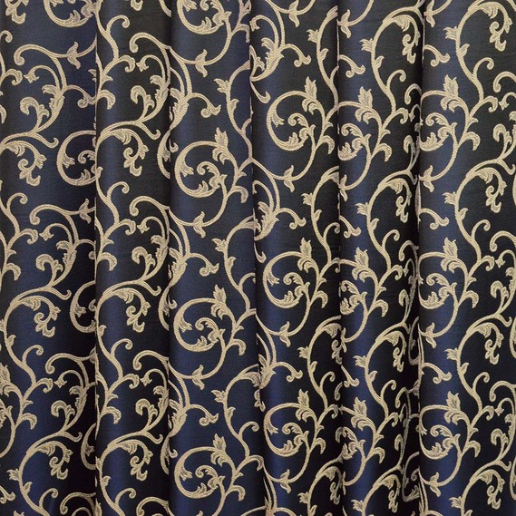 Тканина портьєрна жакардова Есміральда V-502 синя, фото 1