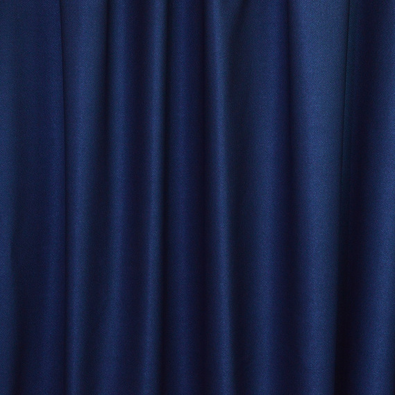 Ткань портьерная однотонная Блекаут Форсаж V-122 темна синя, фото 1