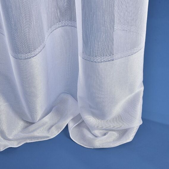 Тюль набивной мешковина Вария V-07 біла, фото 3 Тюль набивной мешковина Вария V-07 біла, фото 3