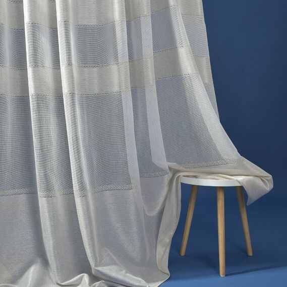 Тюль набивной мешковина Вария V-01 пудра, фото 1 Тюль набивной мешковина Вария V-01 пудра, фото 1