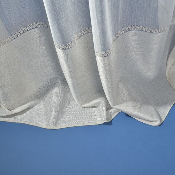 Тюль набивной мешковина Вария V-01 пудра, фото 2 Тюль набивной мешковина Вария V-01 пудра, фото 2