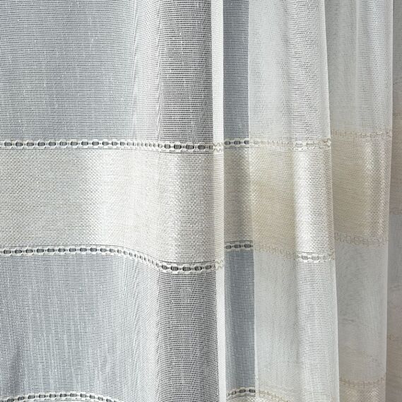 Тюль набивной мешковина Вария V-01 пудра, фото 4 Тюль набивной мешковина Вария V-01 пудра, фото 4