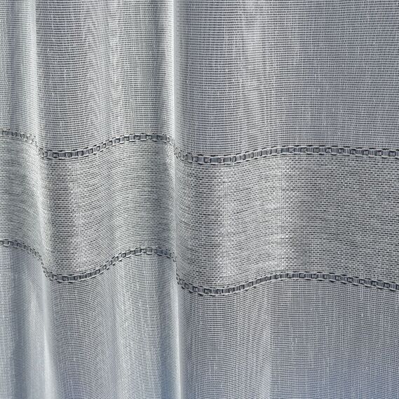 Тюль набивной мешковина Вария V-05 сіра, фото 2 Тюль набивной мешковина Вария V-05 сіра, фото 2