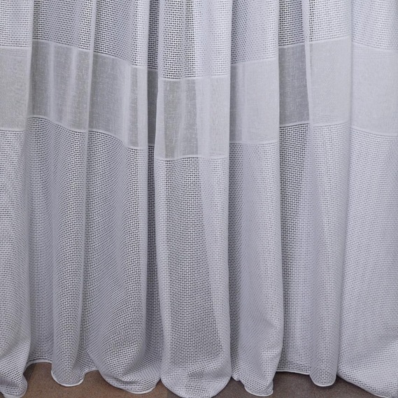 Тюль рогожка однотонный Марием V-55 біла, фото 1 Тюль рогожка однотонный Марием V-55 біла, фото 1