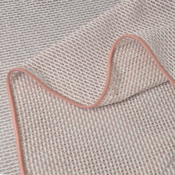 Тюль рогожка однотонный Марием V-11 пудра, фото 2