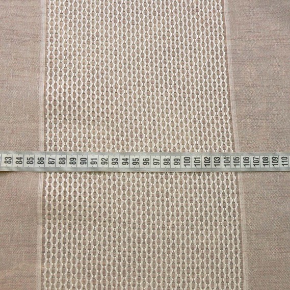 Тюль рогожка однотонный Марием V-11 пудра, фото 3