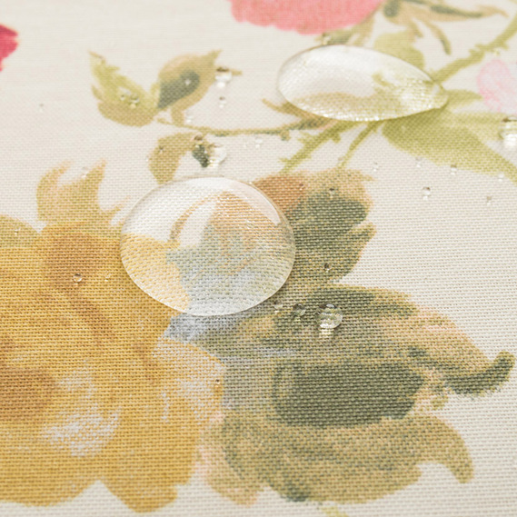 Скатертина з водовідштовхувальним просоченням IDEIA 140х170 см бавовна романтік рожев, Квітковий, фото 3