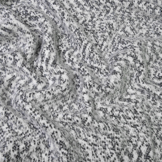 Трикотаж Кролик белый V-1/1 з чорним, Абстракція, фото 2