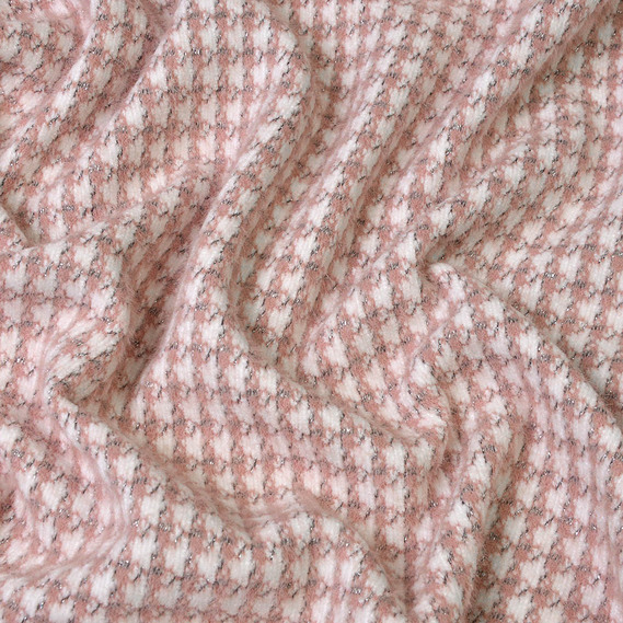 Трикотаж Кролик белый V-2/2 смуга пудра, Смуга, фото 2 Трикотаж Кролик белый V-2/2 смуга пудра, Смуга, фото 2