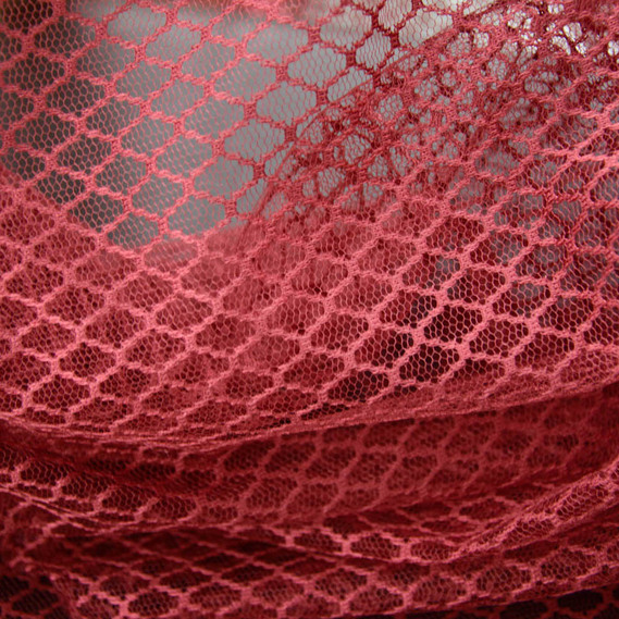 Тюль сетка однотонный Бруклин V-LT7000 бордо, фото 2 Тюль сетка однотонный Бруклин V-LT7000 бордо, фото 2