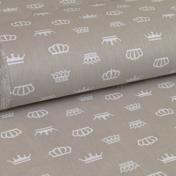 Тканина бязь ранфорс для постільної білизни 2,4 м корона беж, фото 1