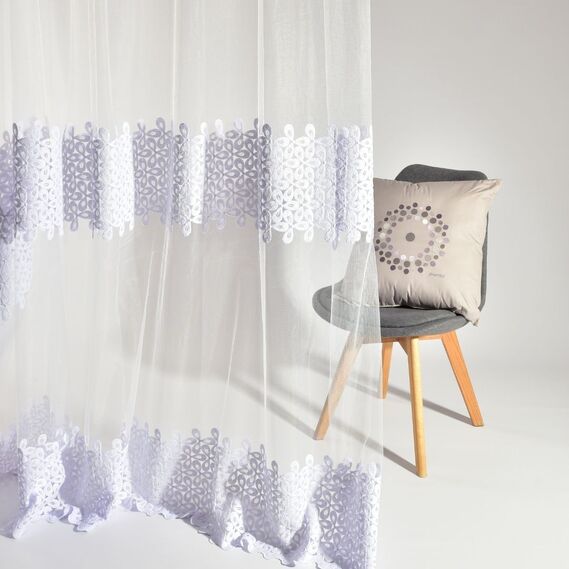 Тюль сітка Конюшина V-біла, фото 5