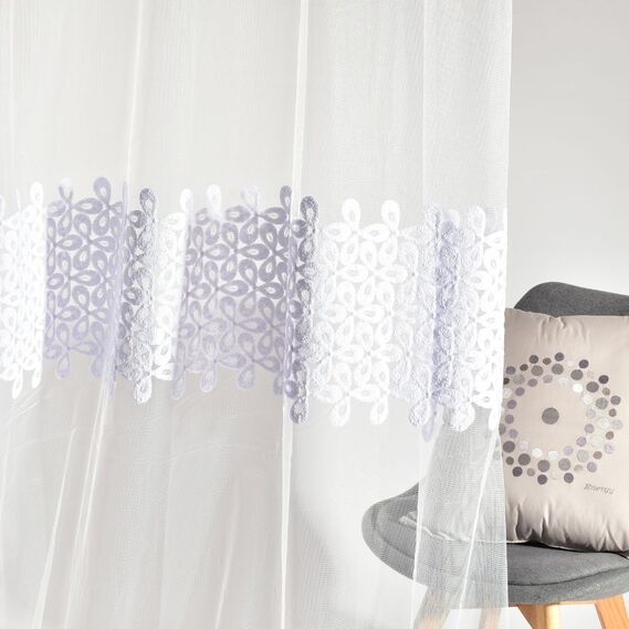 Тюль сітка Конюшина V-біла, фото 6