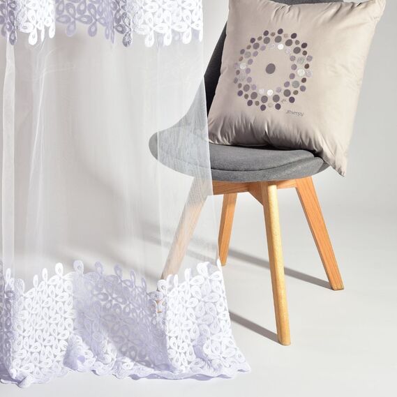 Тюль сітка Конюшина V-біла, фото 7