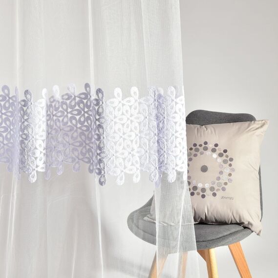 Тюль сітка Конюшина V-біла, фото 8