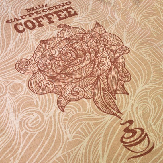 Ткань вафельная 5020-01 Кава, Кухонний, фото 2 Ткань вафельная 5020-01 Кава, Кухонний, фото 2