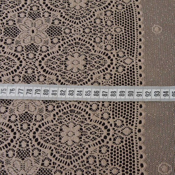 Тюль жаккард Изадора кайма V-1285 шоколад, фото 4 Тюль жаккард Изадора кайма V-1285 шоколад, фото 4