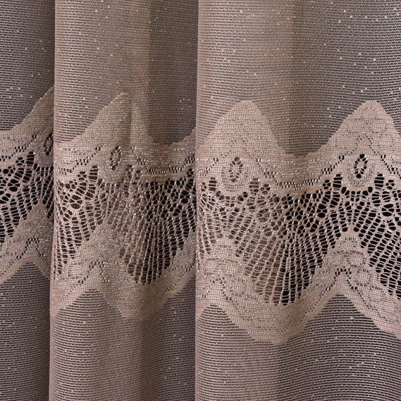 Тюль жаккард Шейліна V-12850 капучино, фото 2 Тюль жаккард Шейліна V-12850 капучино, фото 2