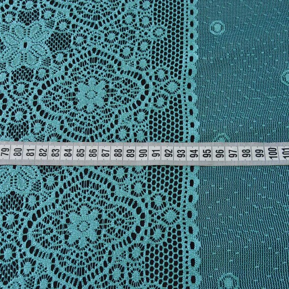 Тюль жаккард Шейли V-807 бірюза, фото 4 Тюль жаккард Шейли V-807 бірюза, фото 4