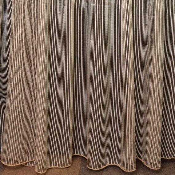 Тюль сітка однотонний OCEAN V-101 беж, фото 1