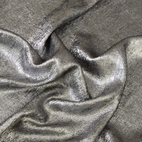 Шелк Zarina чорний/срібло, фото 1