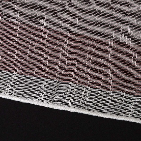 Тюль набивной рогожка Sol V-106 пудра, фото 2