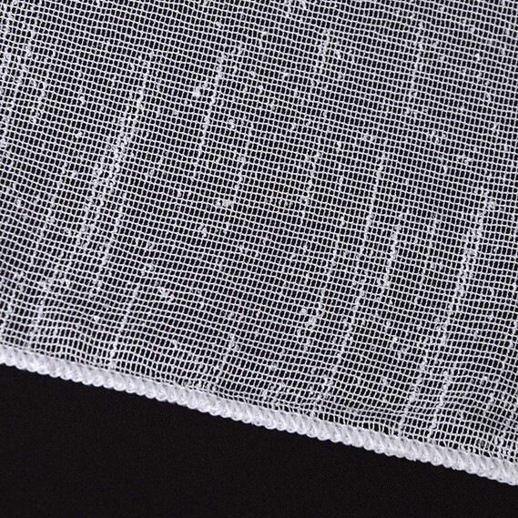 Тюль набивний рогожка Sol V-101 біла, фото 2 Тюль набивний рогожка Sol V-101 біла, фото 2