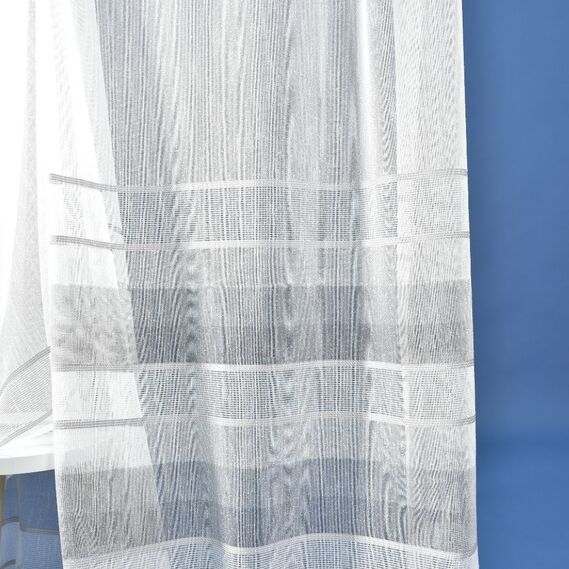 Тюль набивной рогожка Sol V-105 сіра, фото 1