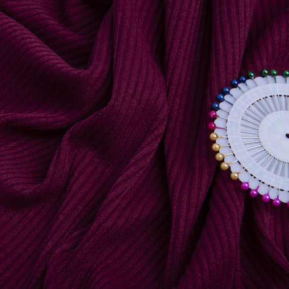 Трикотаж Смуга Карен V-3/48 бордо, фото 3