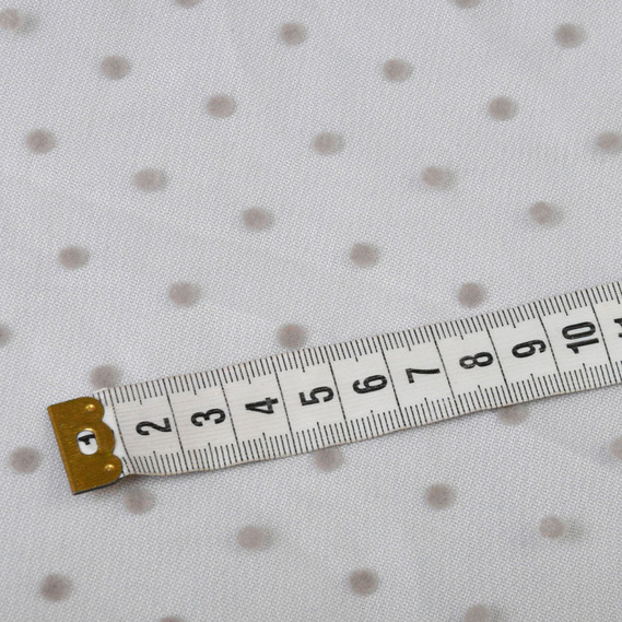 Фатин Горошок флок сірий, фото 2