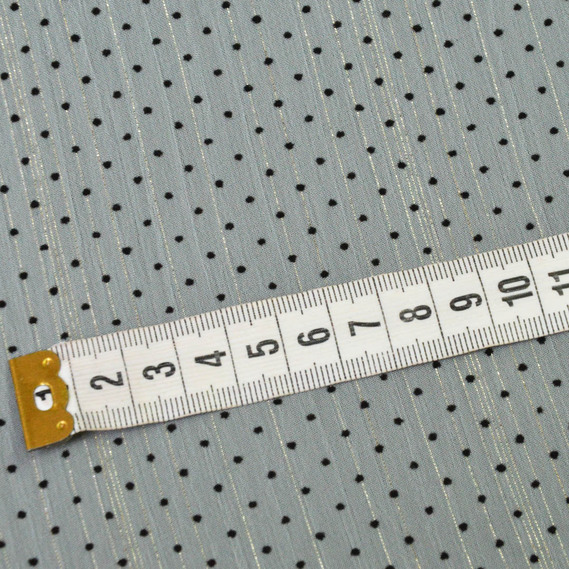 Шифон Горошок флок люрекс т/ментол, фото 2