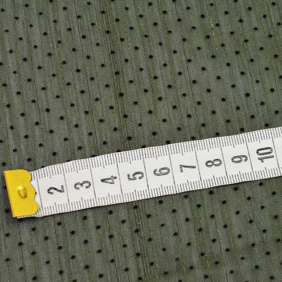 Шифон Горошок флок люрекс папороть , фото 2