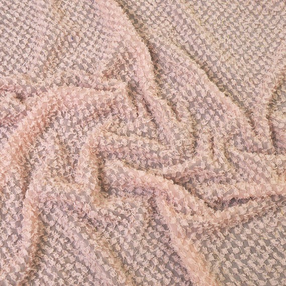 Шифон з бахромою пудра, фото 1