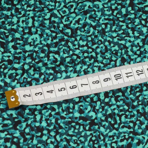 Тканина атлас шовк-сатин Armani магія смарагд, Акварель, фото 2