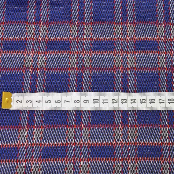 Трикотаж Клетка синя, У клітинку, фото 2 Трикотаж Клетка синя, У клітинку, фото 2