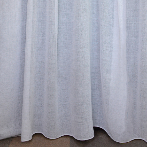 Тюль рогожка однотонный Арлет V-13406 біла, фото 1