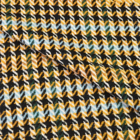 Тканина пальтова Лапка V-7/1 рудий/чорний/блак, фото 2