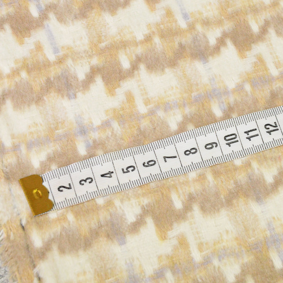 Ткань пальтовая Техно звезда V-1/1 беж/молоко, фото 3