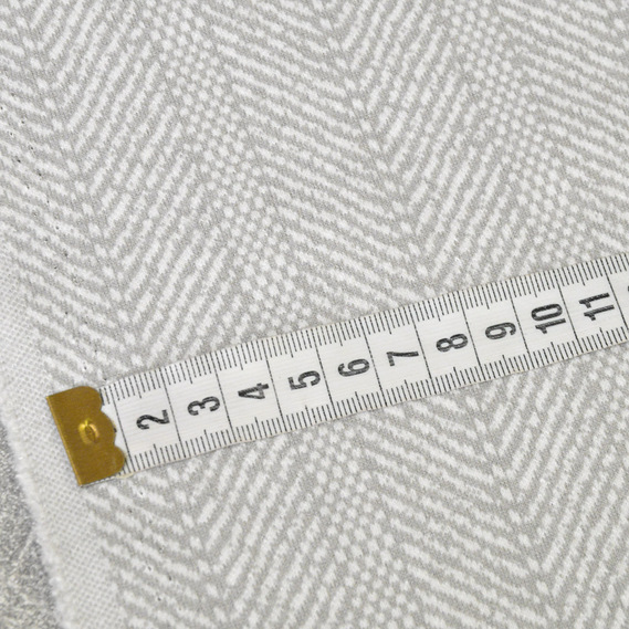 Тканина трикотаж Ялинка щіл 450 гр/м2 V-1/2 св/сірий, фото 3