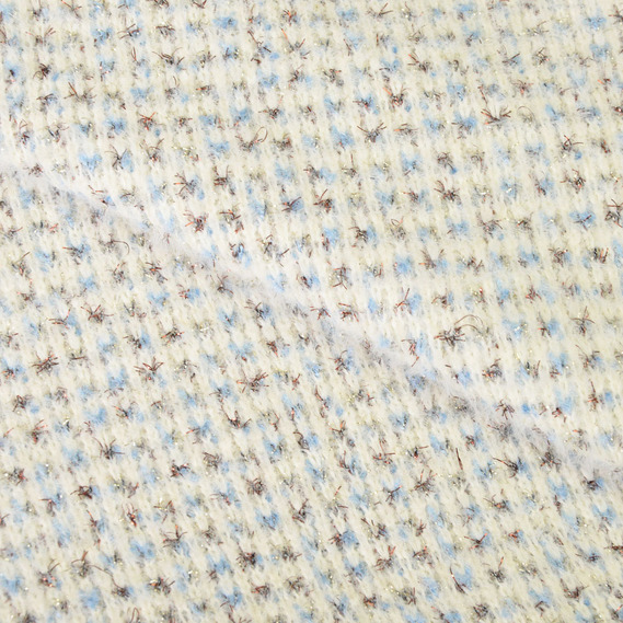 Трикотаж Кролик с металликом V-1 молоко, фото 2