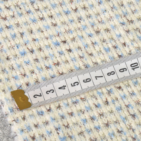 Трикотаж Кролик с металликом V-1 молоко, фото 3